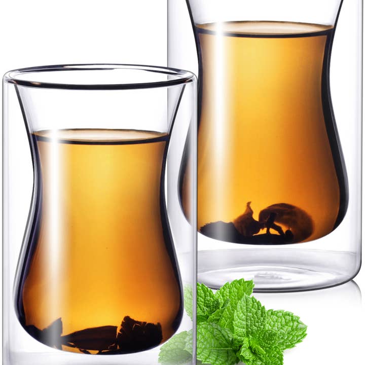 Eparé - Wholesale Coffee/Tea Cup - Eparé 6 oz Double-Wall Turkish Tea Cup (Set of 2)