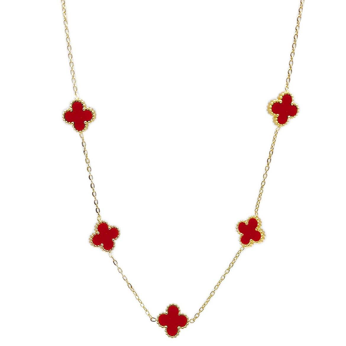 Diacly - Wholesale Pendant/Charm Necklace - Clover Chain Necklace Pendant Charm3