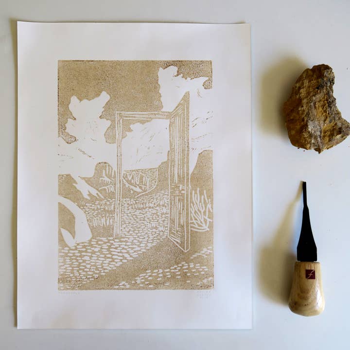 "Threshold" Earth Pigment Print for wholesale by Off Grid Studio