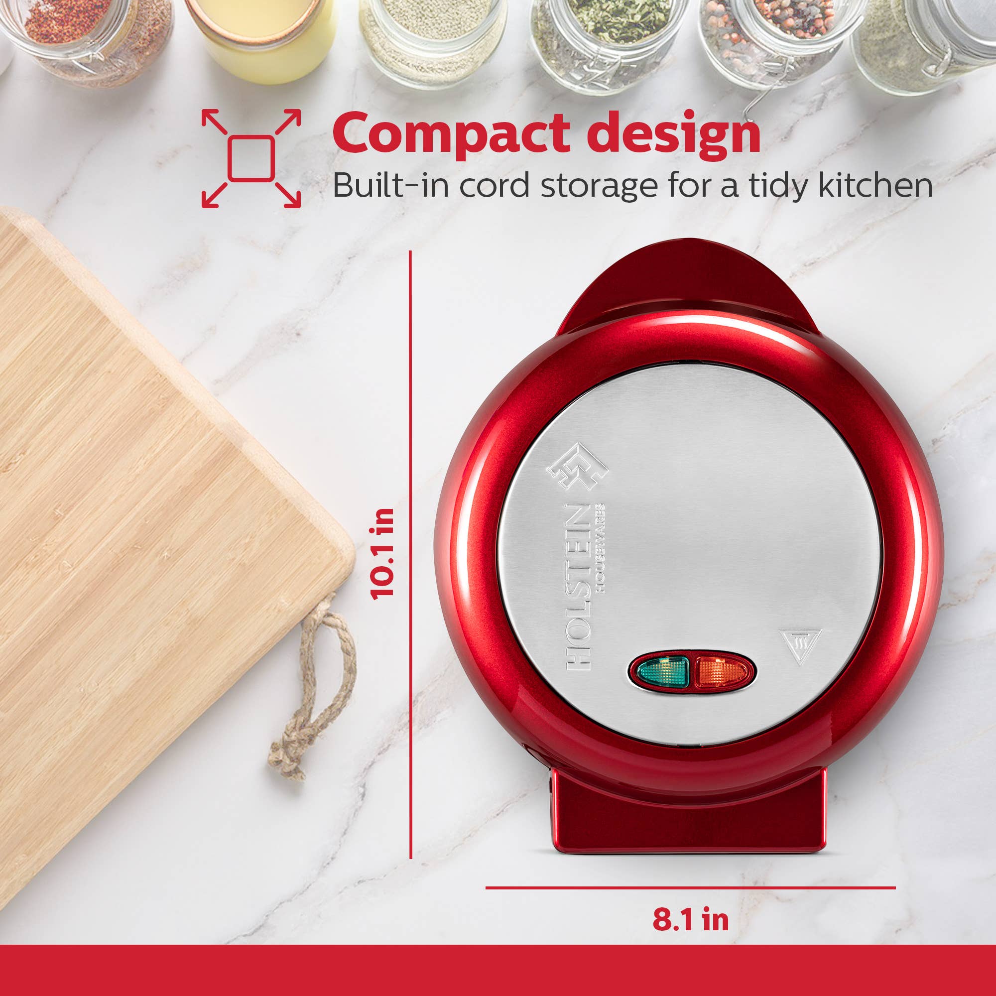 Holstein Housewares - Wholesale Kitchen Appliance - Easy Fast Breakfast Omelet Maker for Pancakes & Treats26