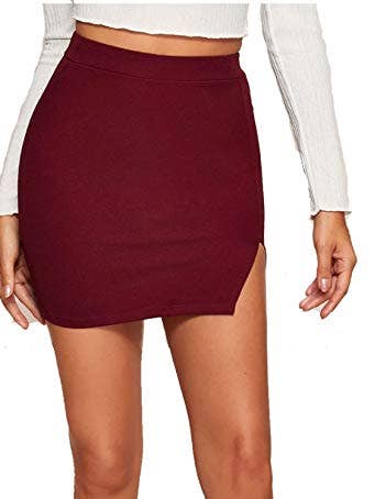 Split Mini Nederdel for engroshandel hos PrettyFashion.com