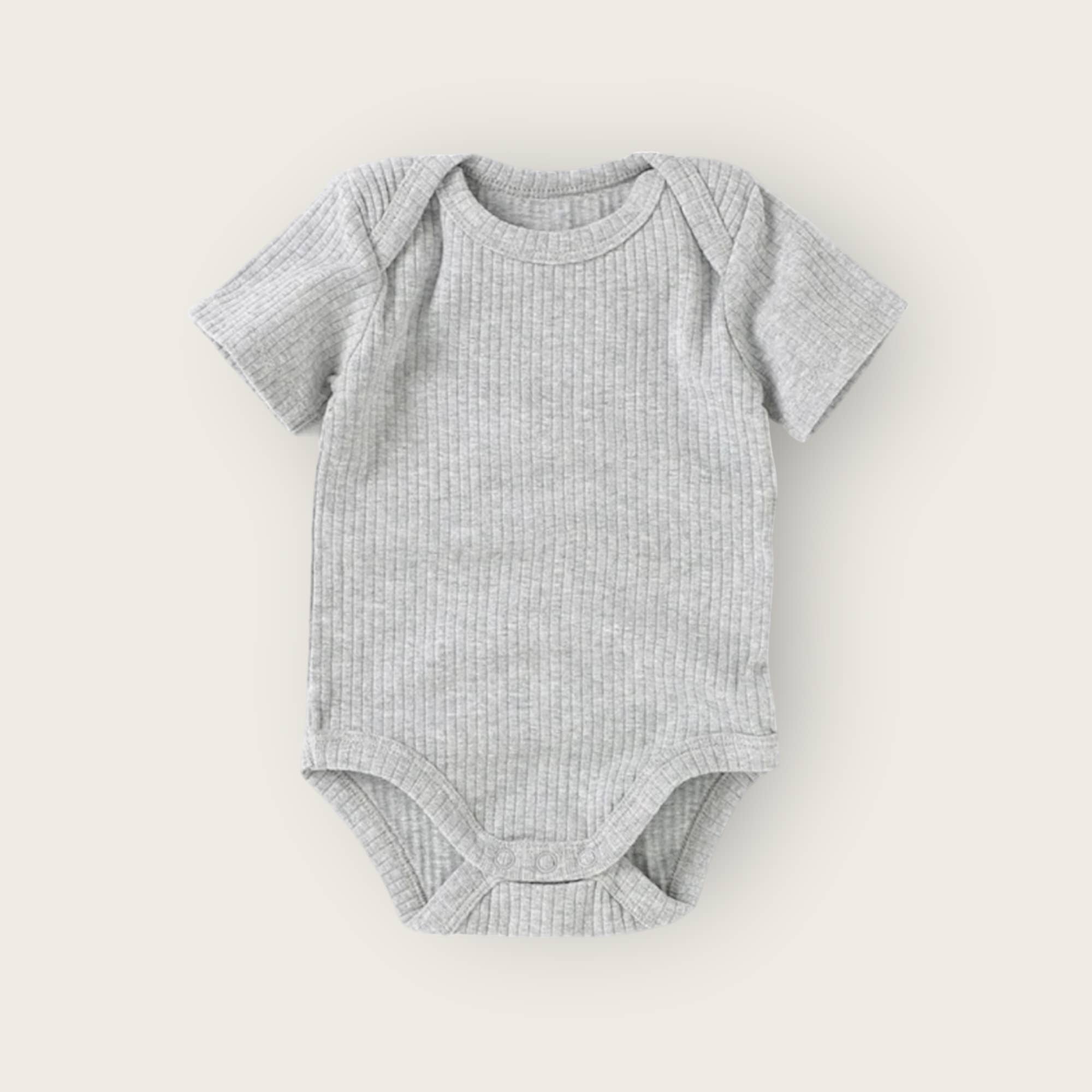 Little Organic Co - Wholesale Bodysuit (non-footed) – Baby - Organic bodysuit short sleeve- ribbed cotton onesie for baby7
