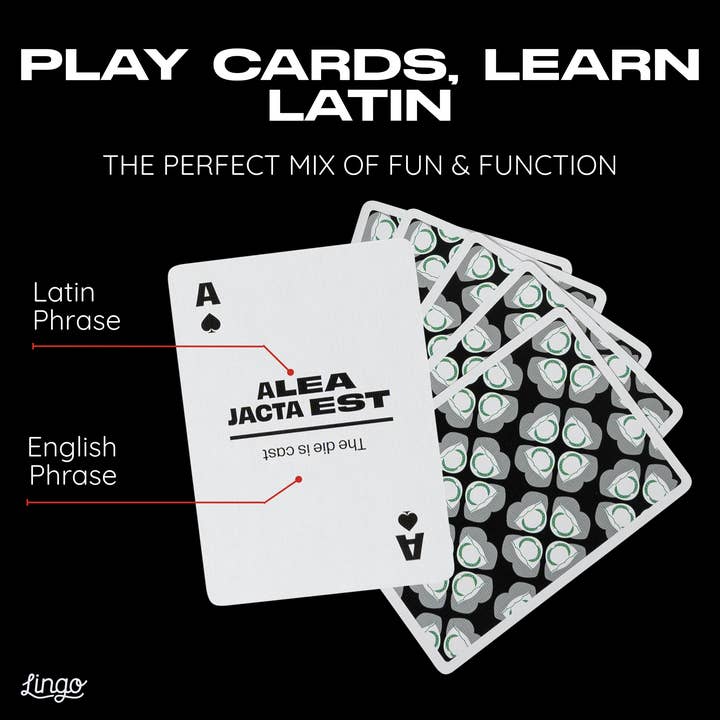Lingo Playing Cards - Vente Jeu de cartes - Cartes à jouer Latin Lingo2