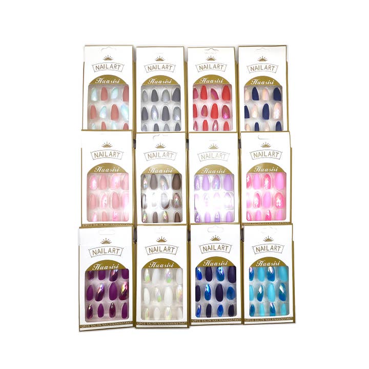 Lucylou Collection - Wholesale Press-On/Fake Nails - Assorted Colors Almond Shape Press-On Nails #2