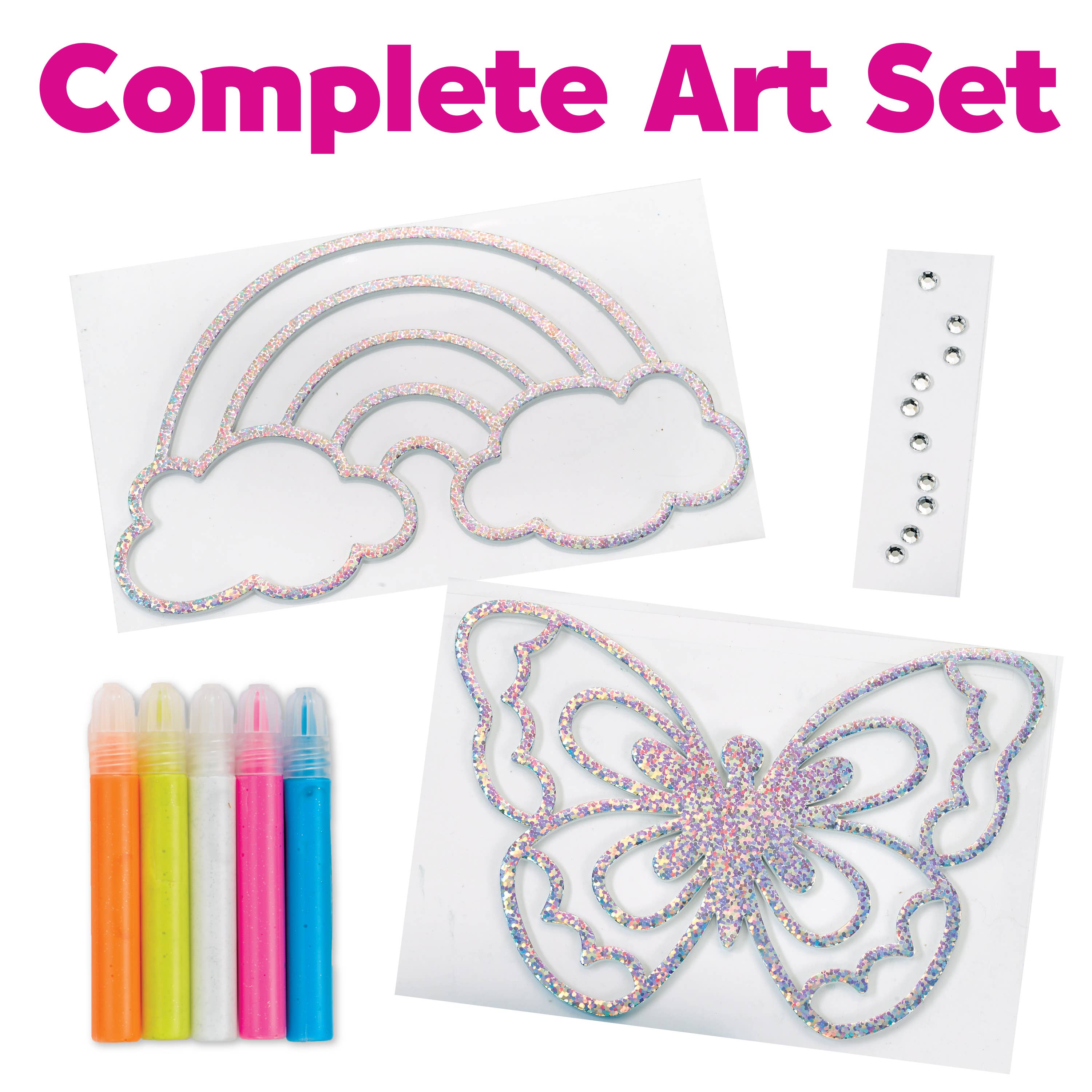 Faber-Castell / Creativity for Kids - Wholesale DIY Craft Kit - Kids - Easy Sparkle Window Art Mini Kit Craft Kit for Kids4