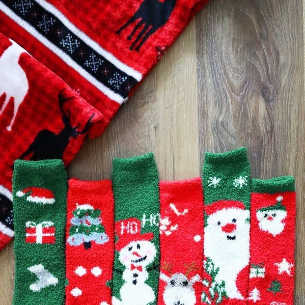 6 Pack Christmas Fuzzy Socks and other Purchase Wholesale fuzzy christmas socks. Free Returns & Net 60 Terms on Faire trending on Faire.