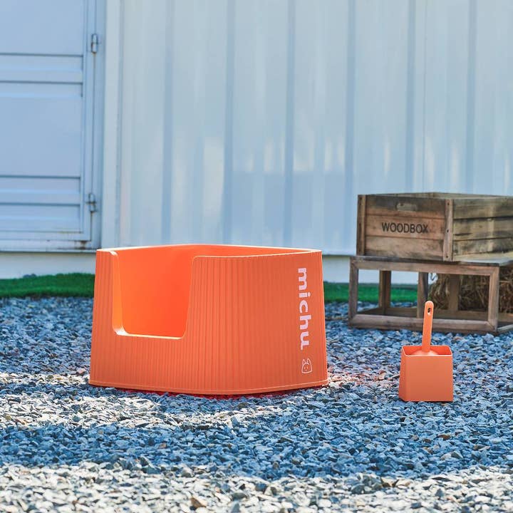 MichuPet - Wholesale Cat Litter Box - Michu XXL Container Cat Litter Box with Scoop, Coral or BoBa