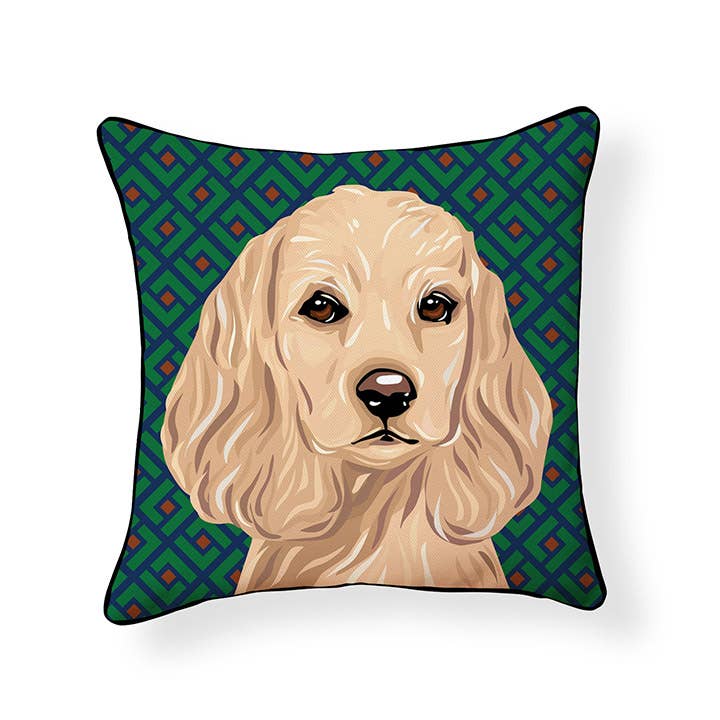 Pooch Décor: Cocker Spaniel Pillow Case for wholesale by Naked Decor