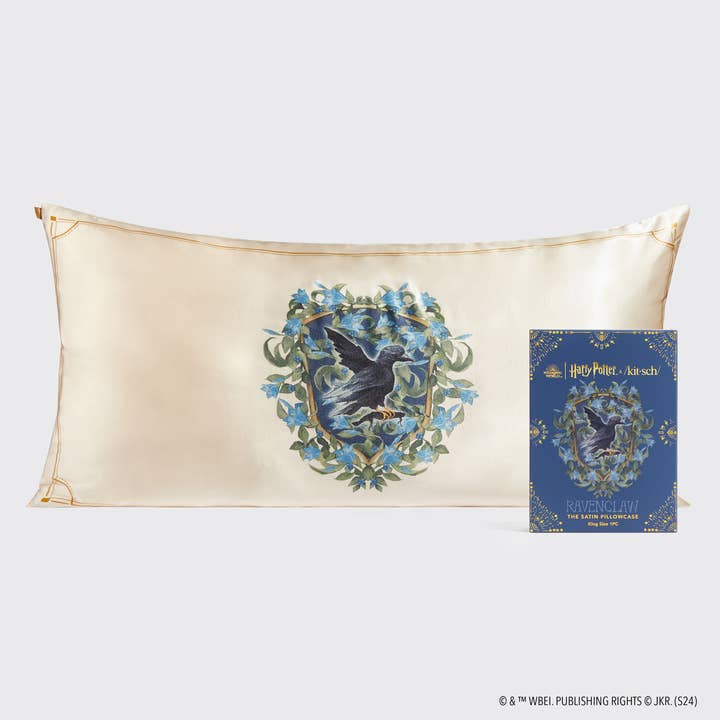 Harry Potter x Kitsch Satin Pillowcase King - Ravenclaw for wholesale by KITSCH