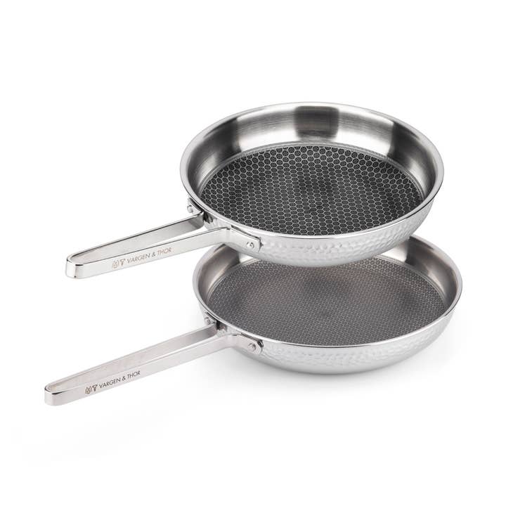 KROMA.DUO (2 x Bratpfanne, 22 + 28 cm) - Polierter Stahl für den Großhandel von Vargen & Thor