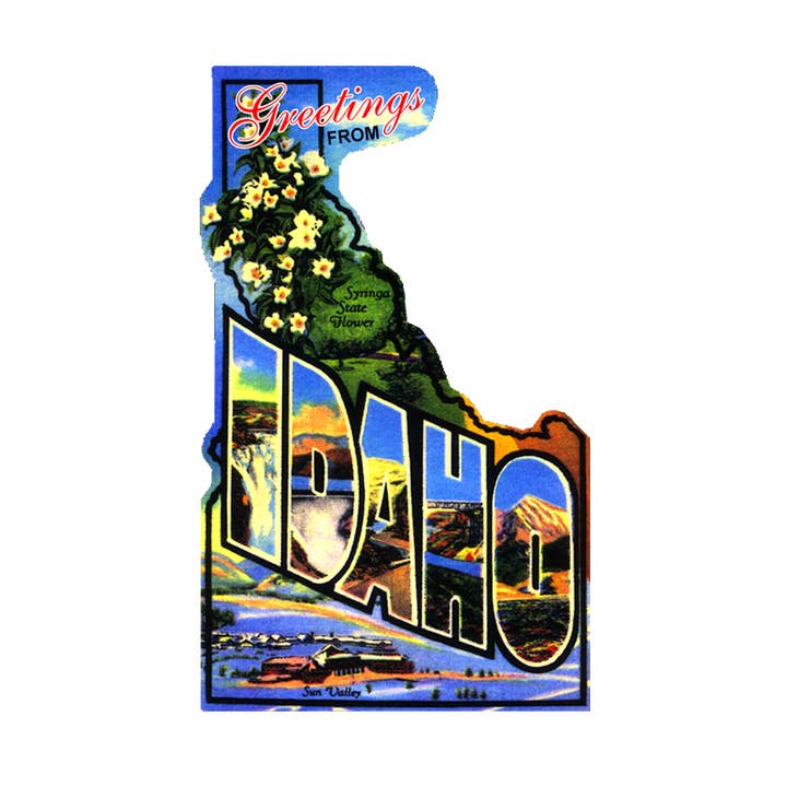 Íman - Palavra Estado de Idaho por atacado de Morris Magnets