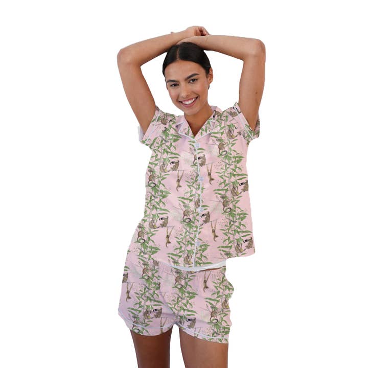 Pajama Short Set - Monkey Business for wholesale by Toss Designs