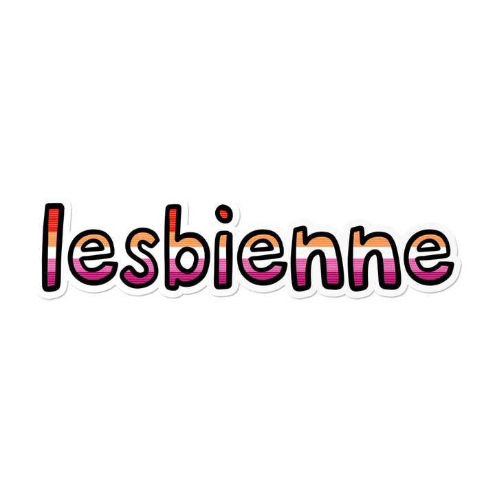 That Queer Card Co - Wholesale Sticker - Lesbienne Waterproof LGBTQ+ Sticker
