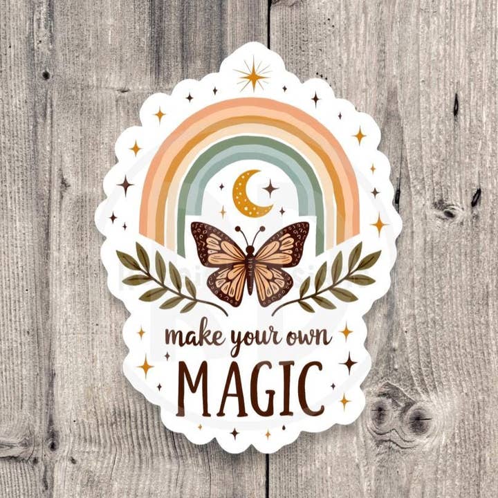 Make Your Own Magic - Vinyl Sticker for wholesale by Roseish Designs