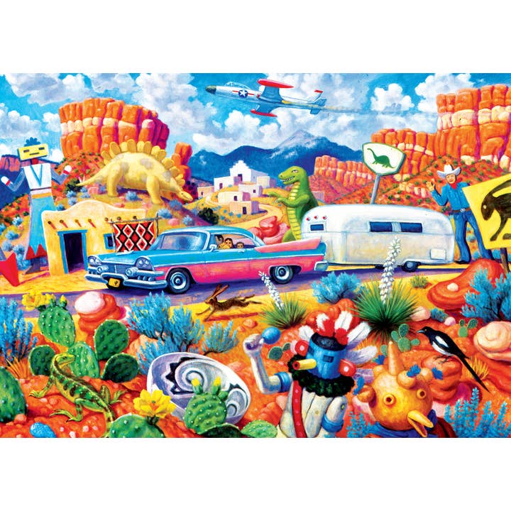 Masterpieces Puzzles - Wholesale Puzzle - Adult - Roadsides of the Southwest - Off the Beaten Path 500 Piece