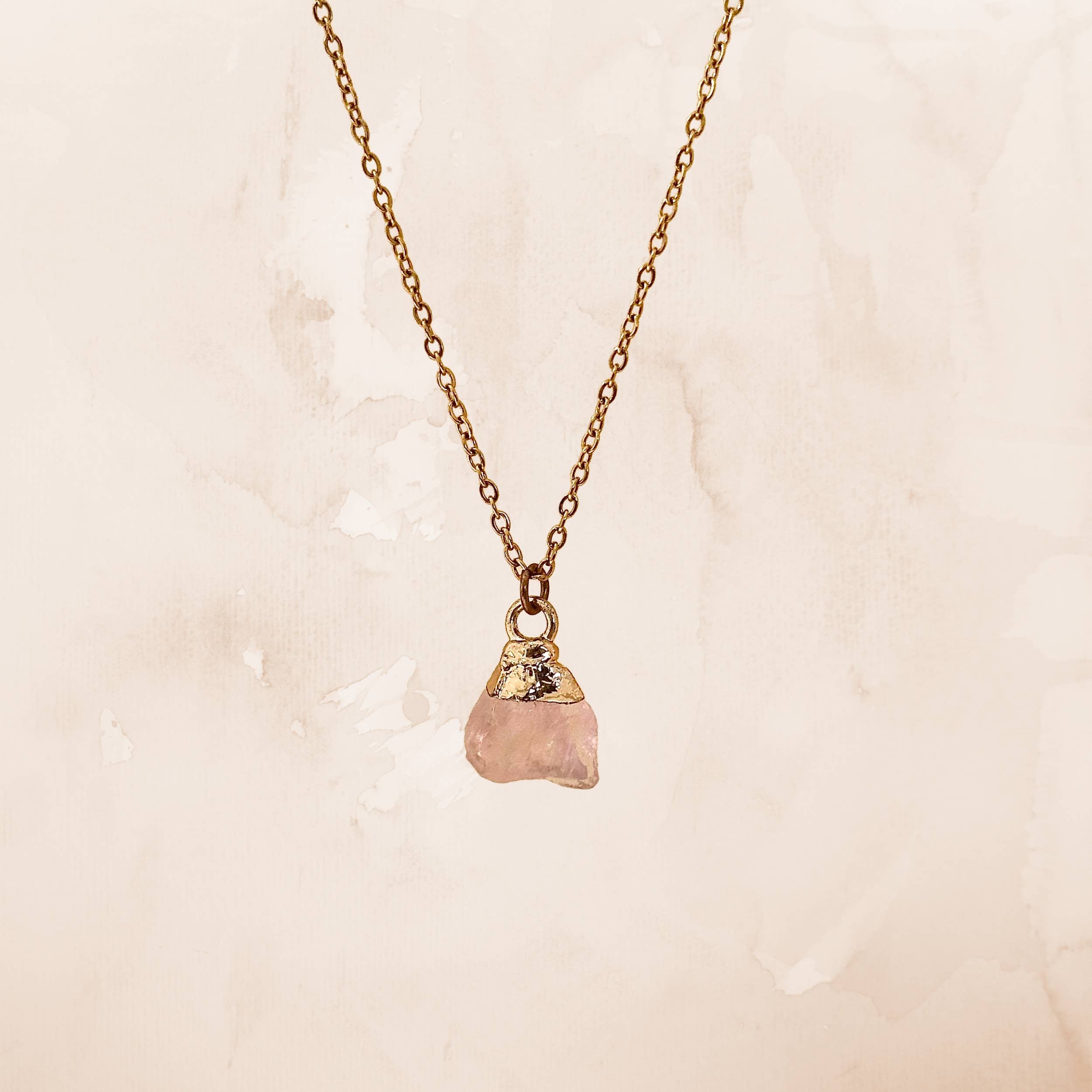 LilAryenne | Jewelry & Suncatchers - Venta al por mayor Collares con colgantes/abalorios - Collar de Cristal en Bruto - Regalo Espiritual de Acero Inoxidable18