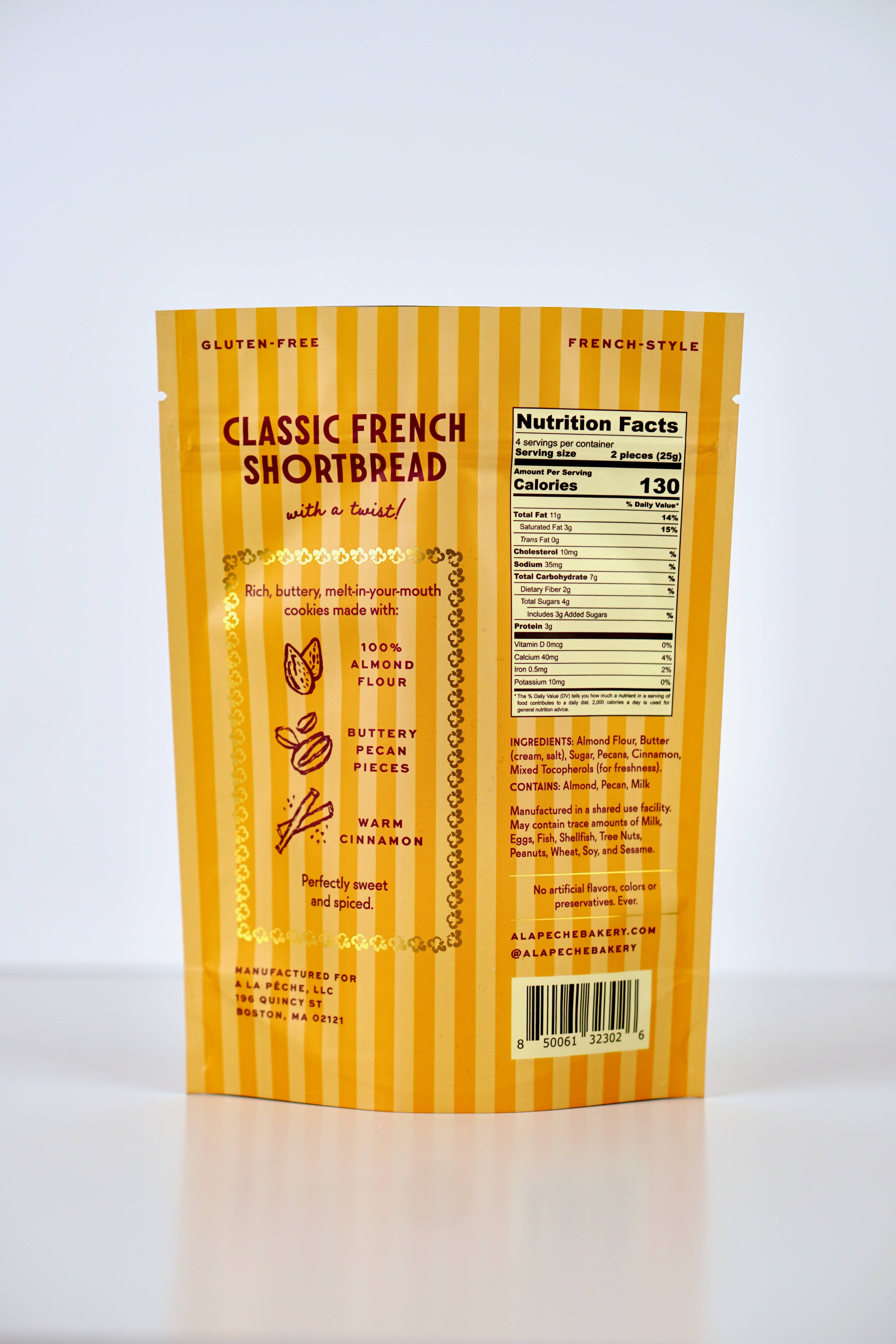 La Pêche - Venta al por mayor Galletas - Galleta de mantequilla sablé de canela y pacana1