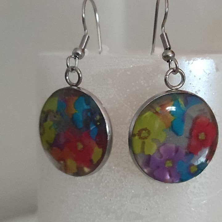 catsplatayresina - Wholesale Dangle Earrings - PARCHIS RESIN EARRINGS1