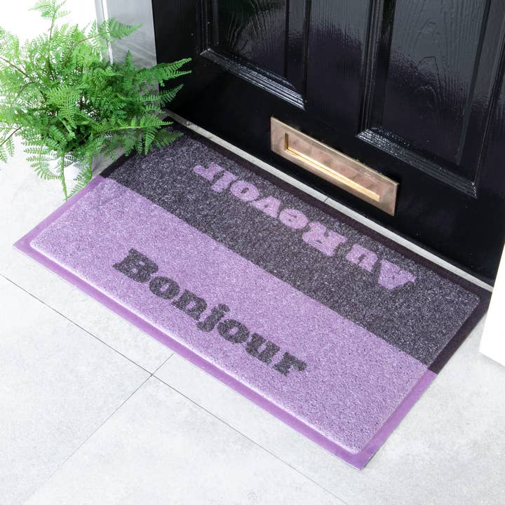 Bonjour Au Revoir Doormat (70 x 40cm) for wholesale by Artsy Mats