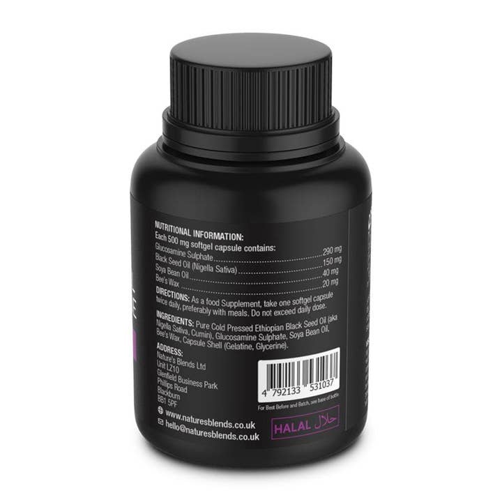 Nature’s Blends - Wholesale Oral Supplement/Vitamin - Wholesale Black Seed Oil & Natural Glucosamine Cap1