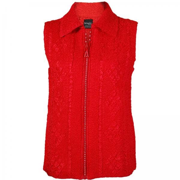 The Magic Scarf Company - Wholesale Outerwear Vest - Women's - 1367 - Diamond Zipper Vests2