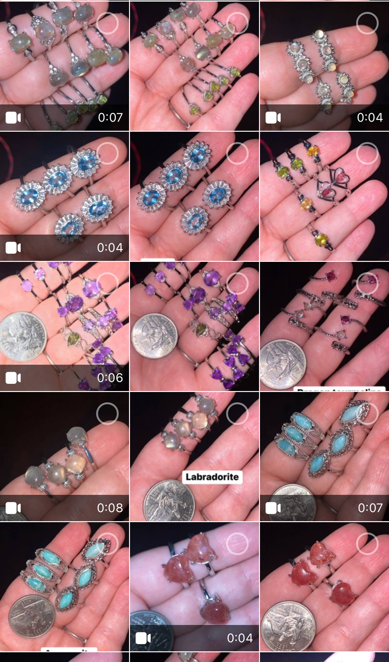 Moon River Designs - Wholesale Jewelry Set - Silver Plated Adjustable Rings Assorted Rings Bulk Lot10