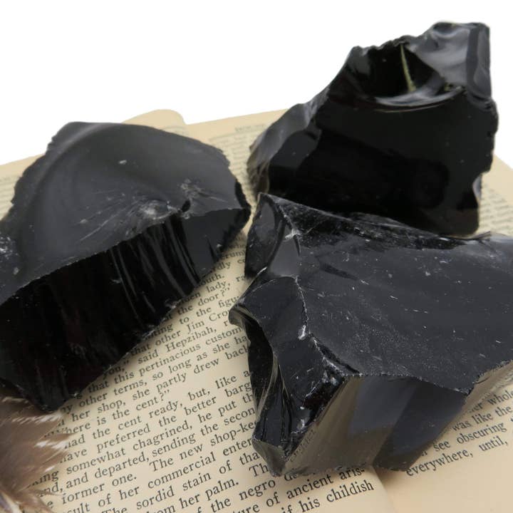 Rock Paradise - Wholesale Spiritual Stone/Crystal - Natural Raw Black Obsidian Crystal Chunk1
