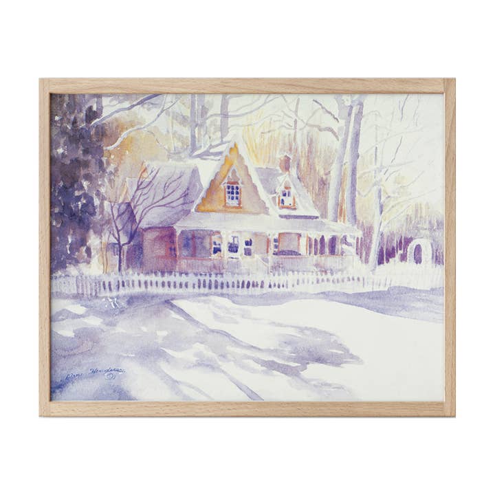 "Rose Cottage" By Diane Henderson, On Watercolor Paper for wholesale by Shop At Sullivan