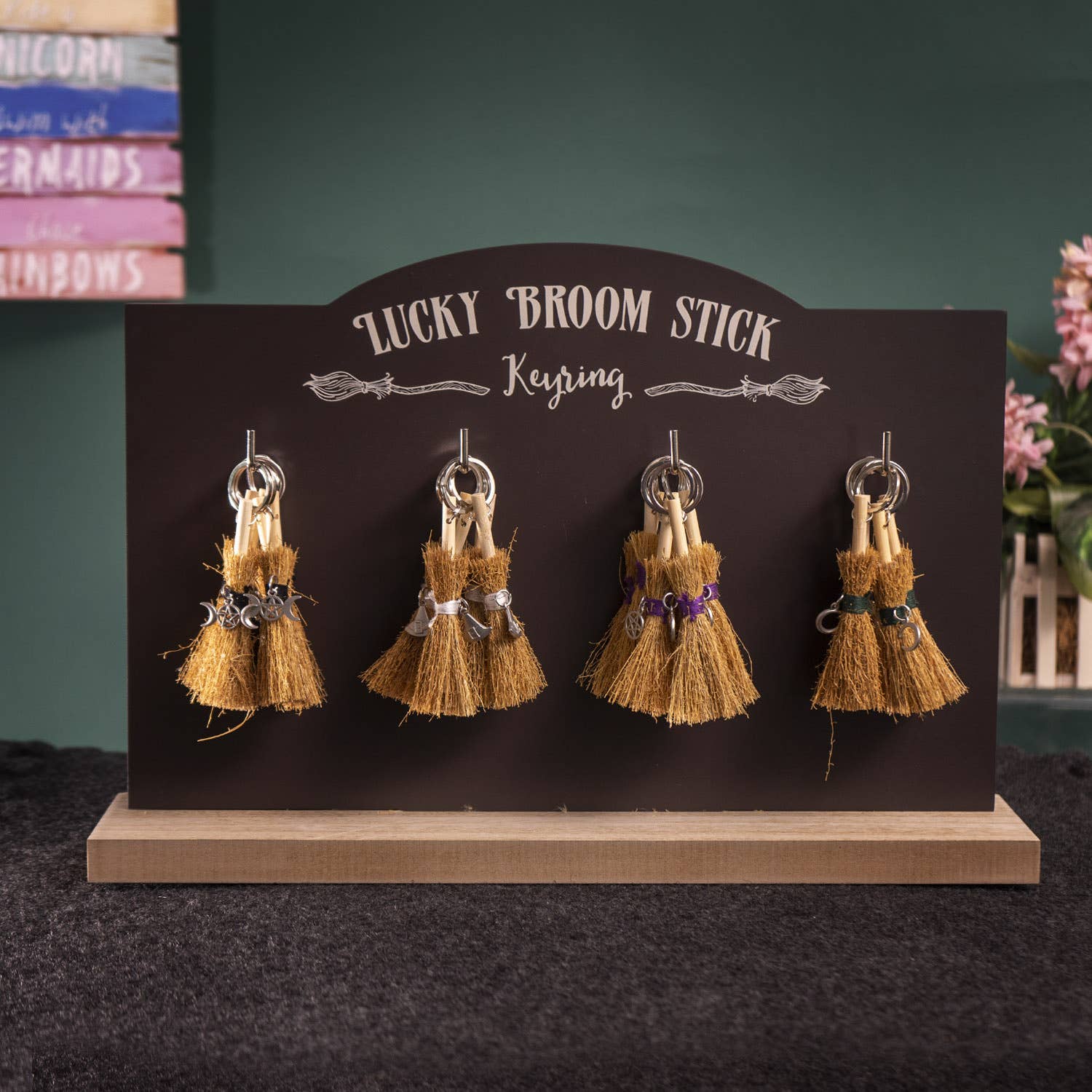 Pacific Trading – wholesale Keychain – Women's – Lucky Broomstick 24PC Keyrings Halloween Decor6