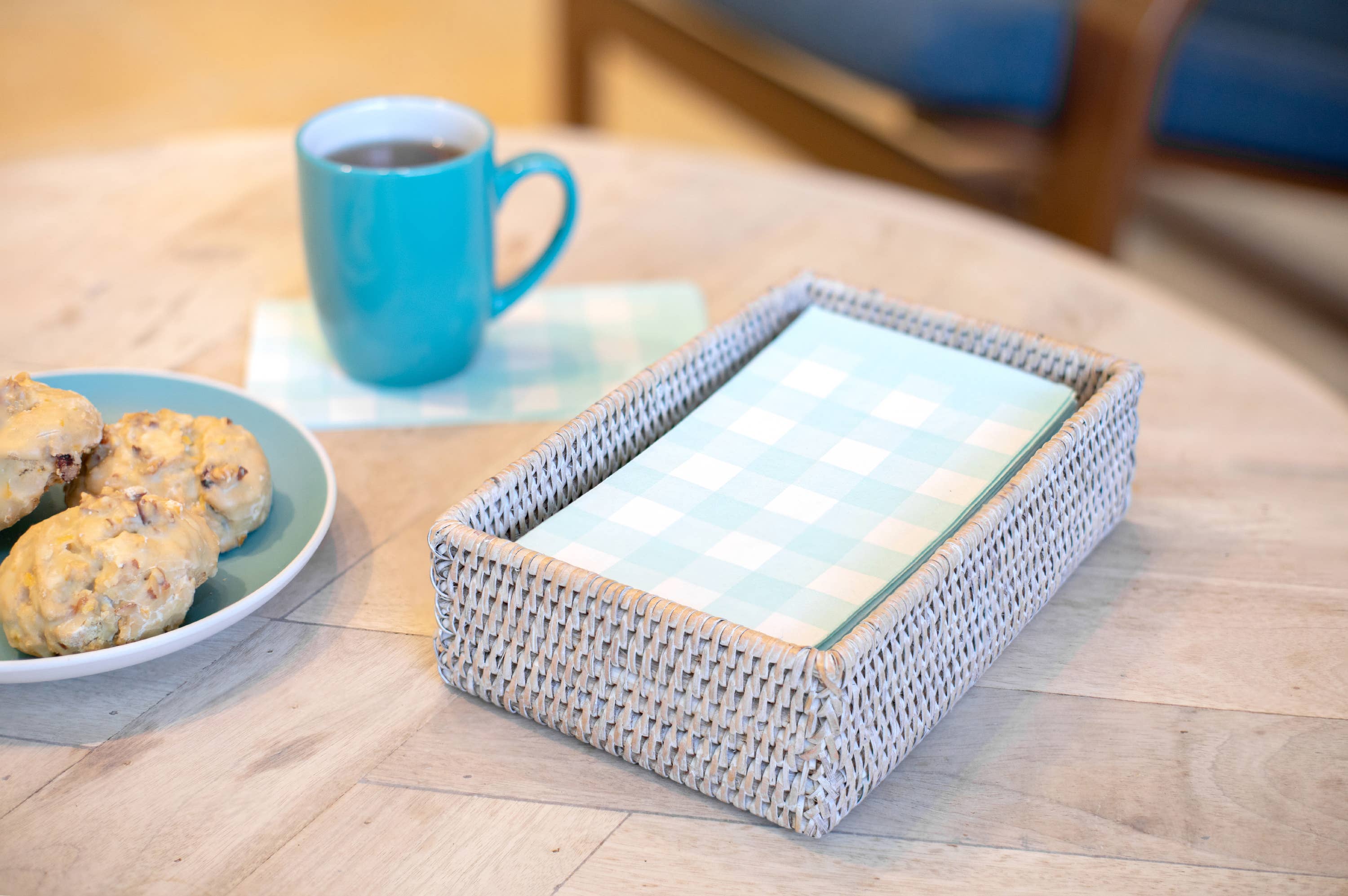 Artifacts Trading Company – wholesale Servetthållare – Rattan Gästhanddukshållare – Rektangulärt Servettfat8