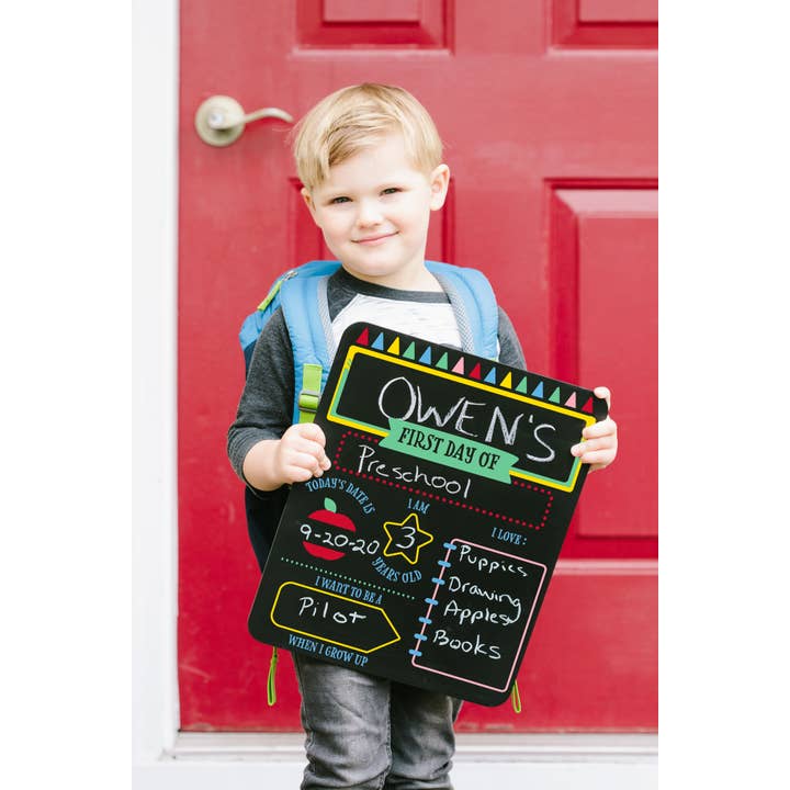 Pearhead - Wholesale Chalkboard - Kids & Baby - First and Last Day of School Reversible Chalkboard3