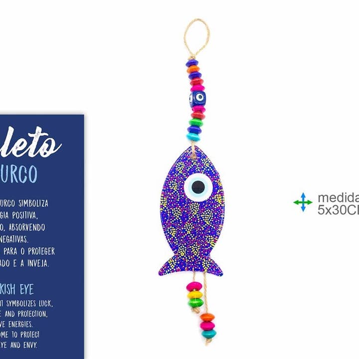 Turkish Eye Pendant 5x30cm (2 pcs) for wholesale by Esoterica Arte