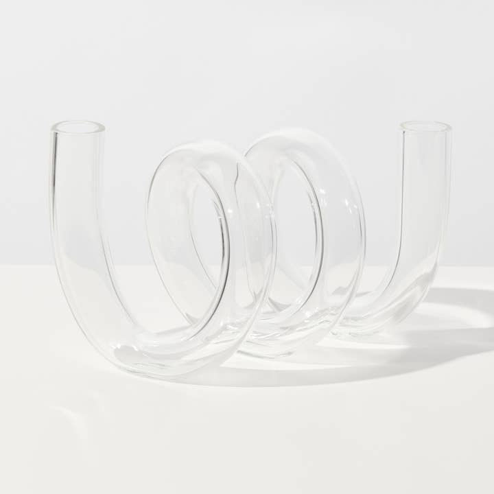 JARRÓN RIZADO TRANSPARENTE para venta al por mayor de House of Nunu