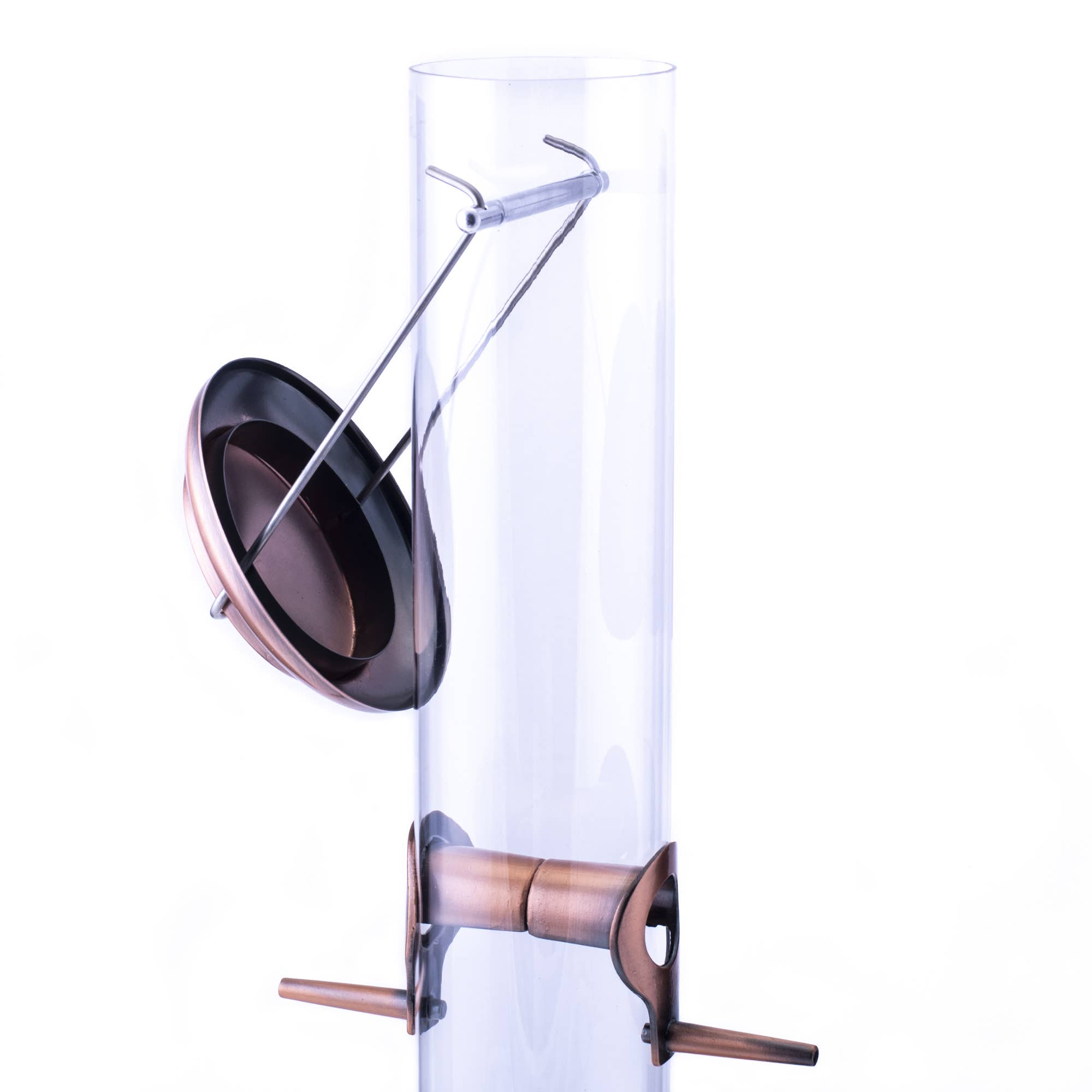 EAST AVENUE – wholesale Bird feeder – Copper Finish Bird Seed Feeder 15 Inch Long2