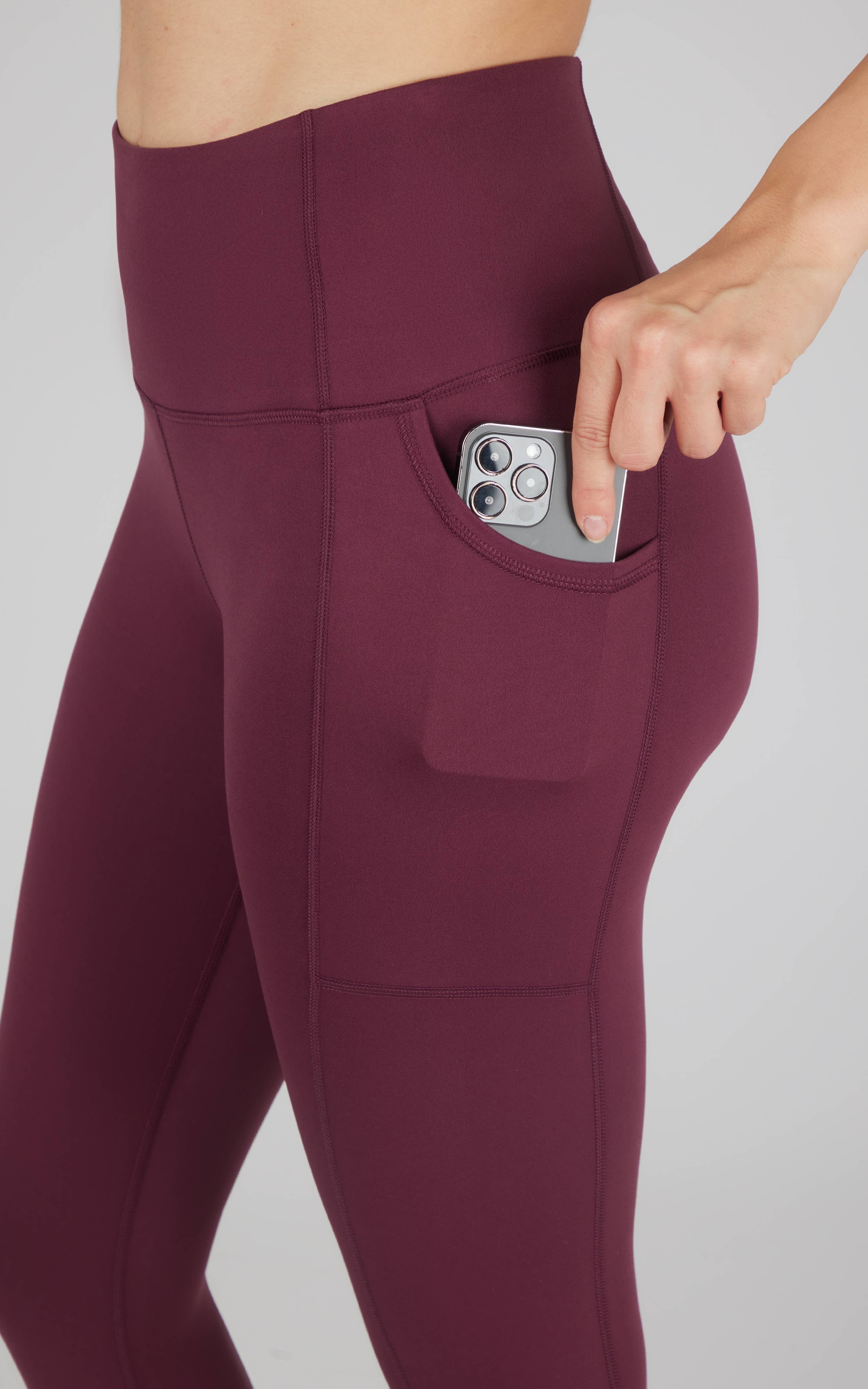 90 Degree by Reflex & Yogalicious - Wholesale Athletic/Lounge Leggings - Women's - Women's Lux Ankle Leggings with Utility Pockets4