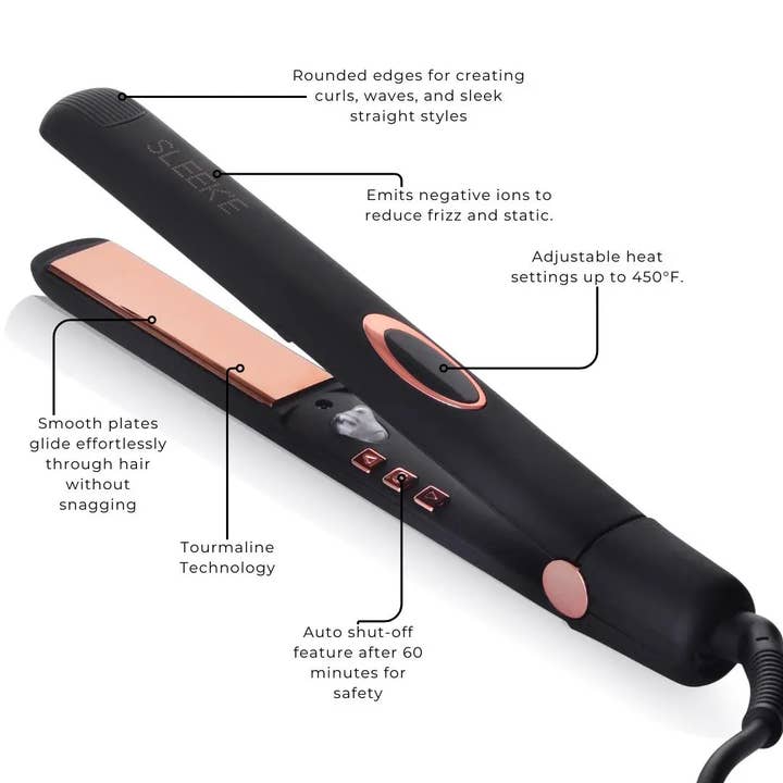 Sleek'e Hair / European Perfumes - Wholesale Straightener/Flat Iron - 1" Infrared Titanium Flat Iron / Hair Straightener 2