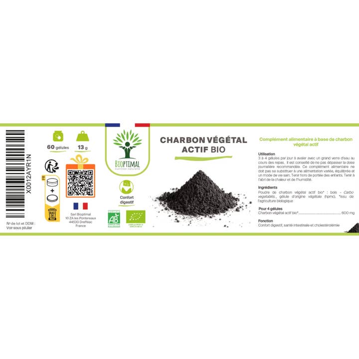 Bioptimal - Wholesale Oral Supplement/Vitamin - Organic active vegetable carbon - Dietary supplement - capsules8