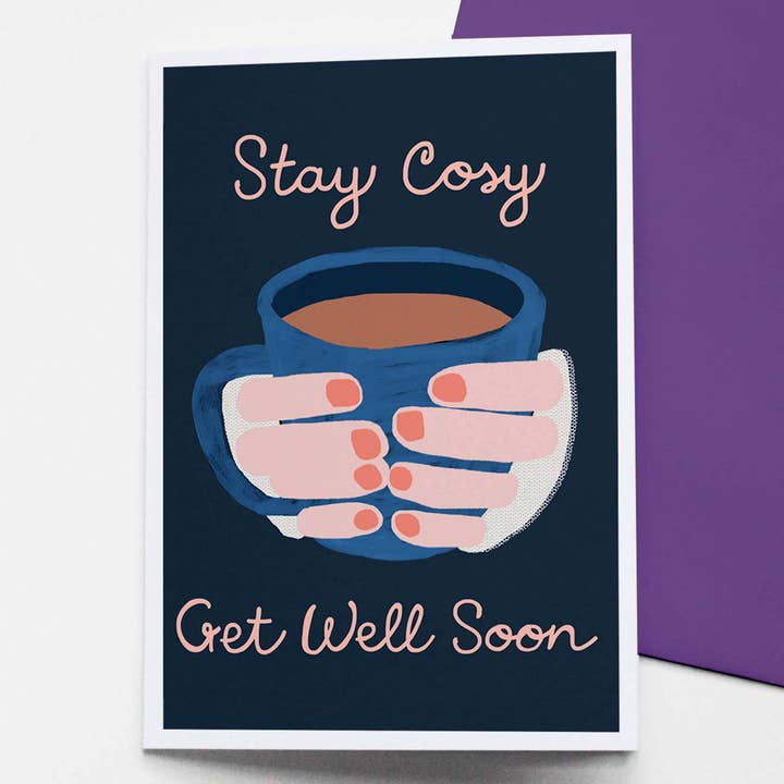 Tessera Stay Cosy Get well soon per la vendita all'ingrosso da parte di Francesca Iannaccone