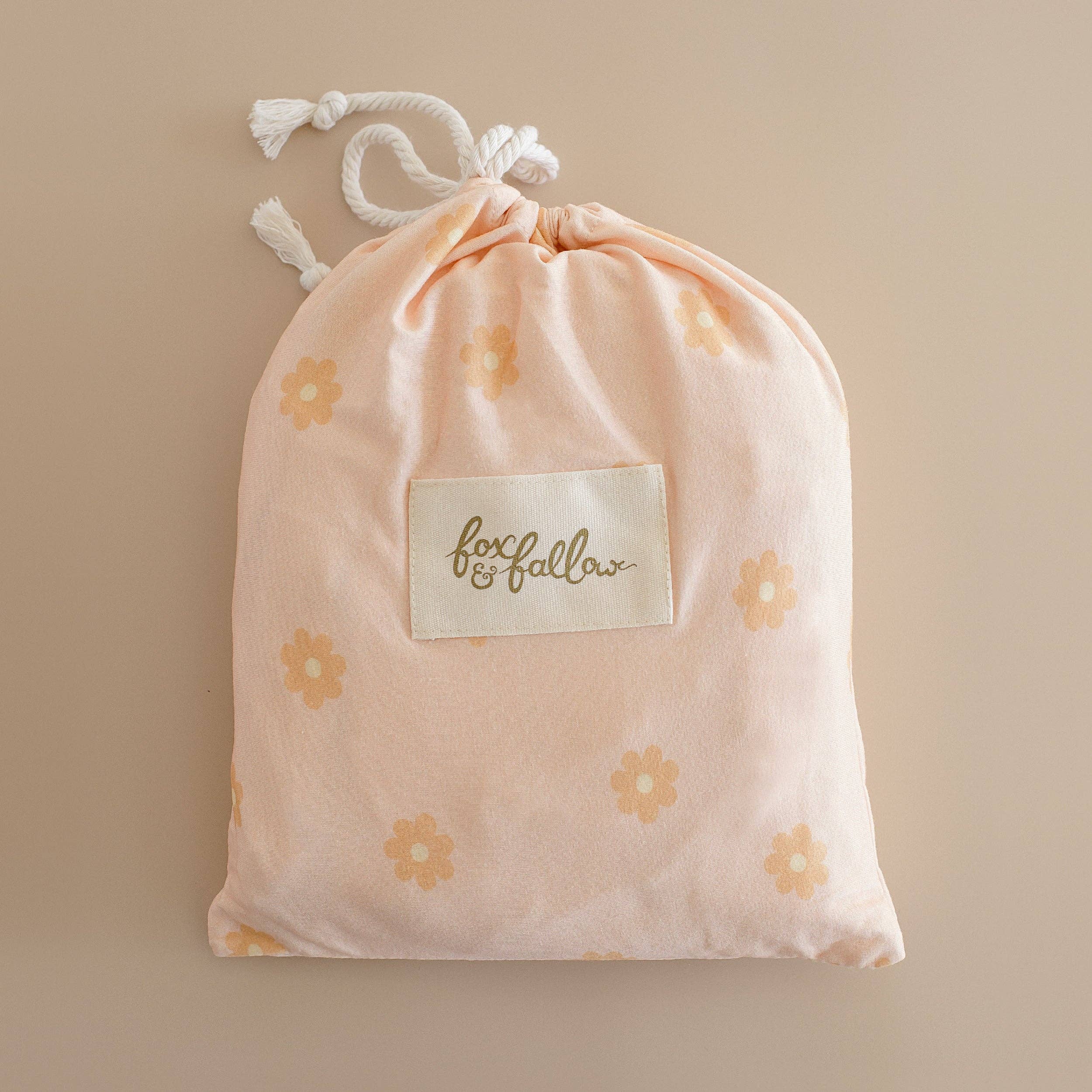 Fox & Fallow - Wholesale Cot/crib sheets - Daisy Chain Organic Fitted Cot Sheet0