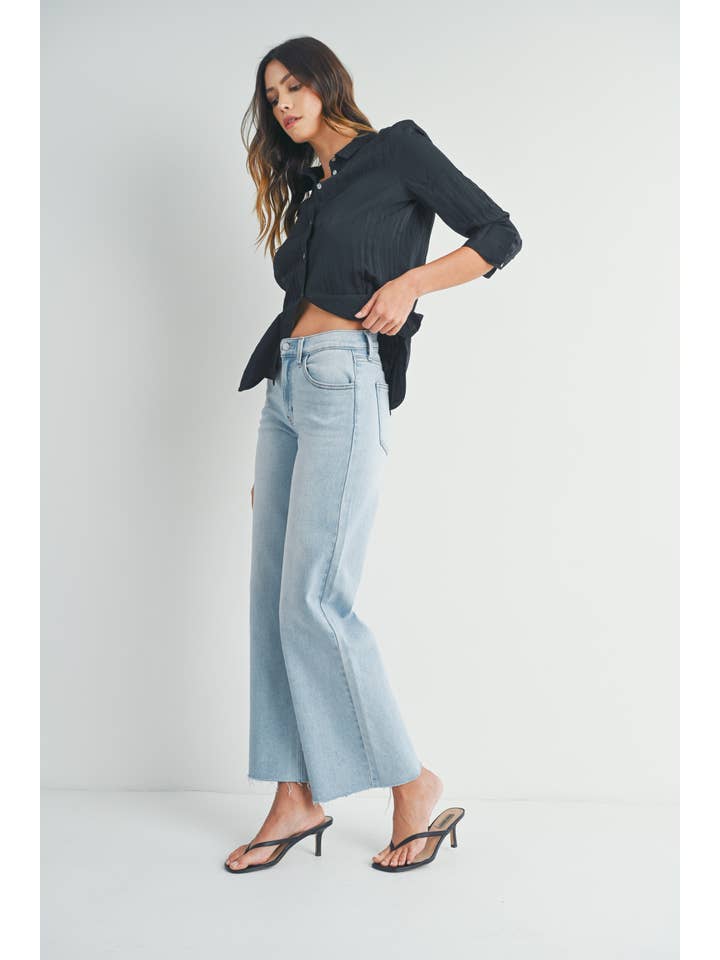 Just USA Jeans - Wholesale Jeans - Women's - JP240 - LT - Longer Length Wide Leg