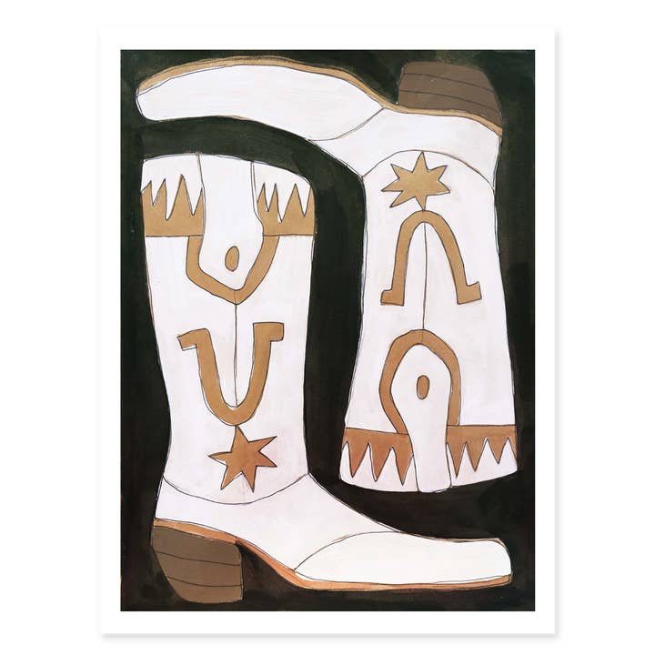 ALEX'S - Wholesale Art Print - Lucky Boots Print1