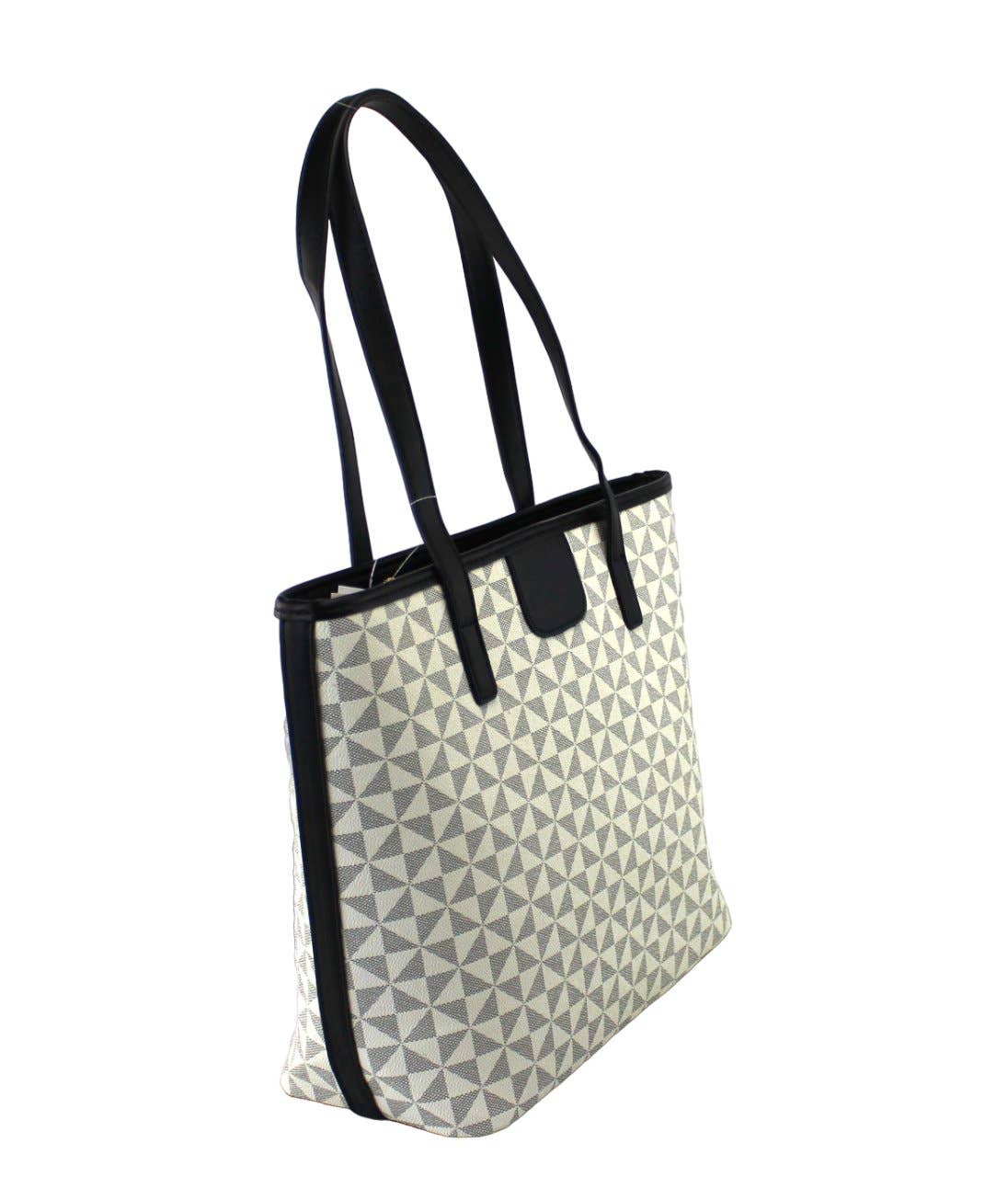 AR New York - Vendita all'ingrosso Borsa tote - Donna - 7873 - Borsa a tracolla alla moda con motivo geomatrico13