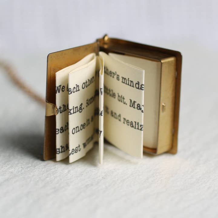 Silk Purse, Sow's Ear - Wholesale Locket Necklace - Love Story Book Locket Necklace