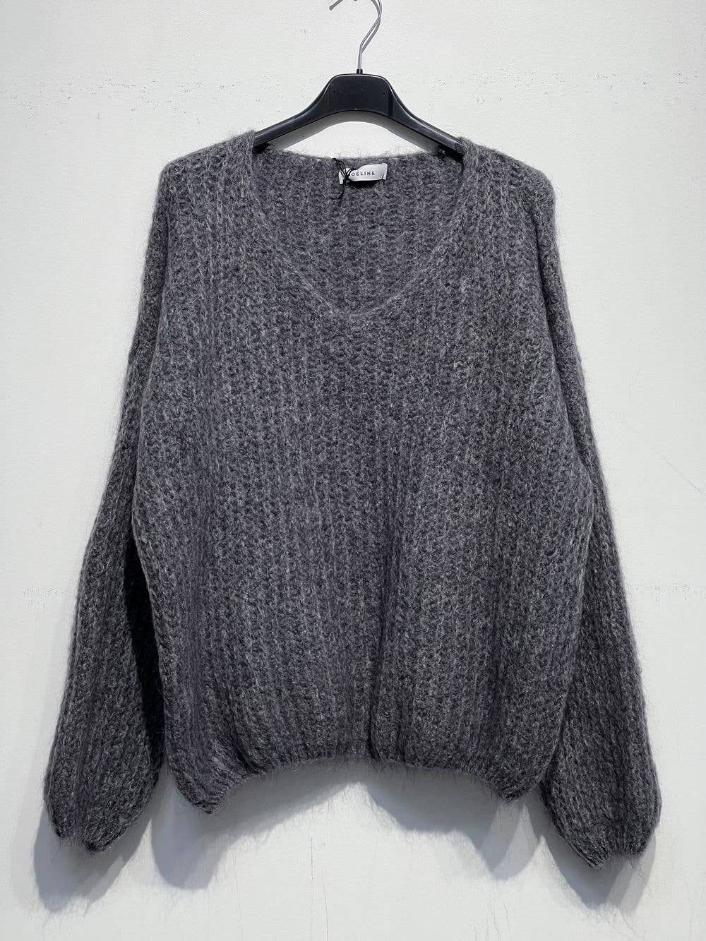 NOELINE - Wholesale Gebreide trui - Kinderen - Oversized trui van 40% kinder mohair1