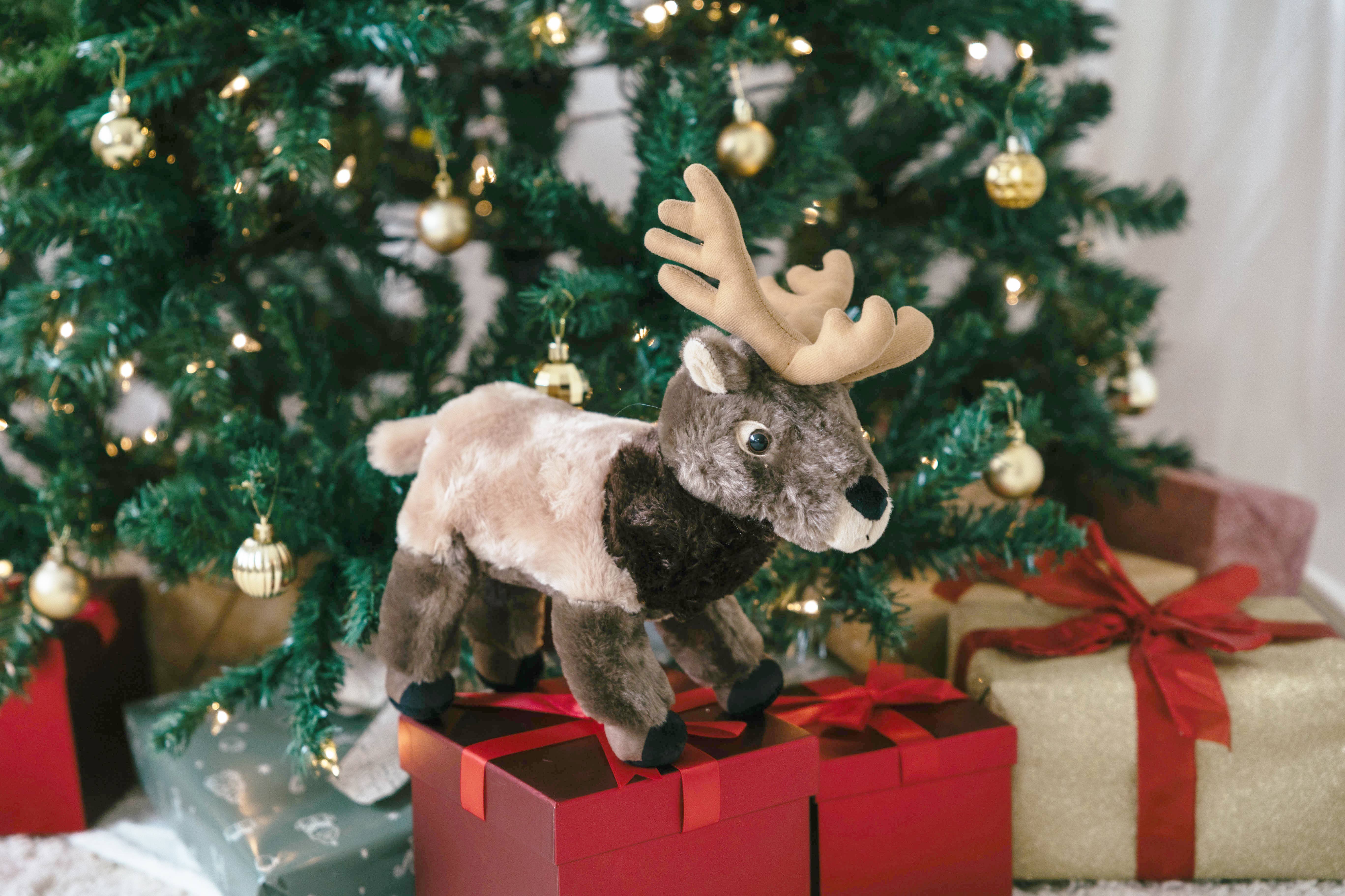 The Petting Zoo - Wholesale Stuffed/Plush Toy - Kids & Baby - 12" (32cm) Winter Reindeer Holiday Wild life6