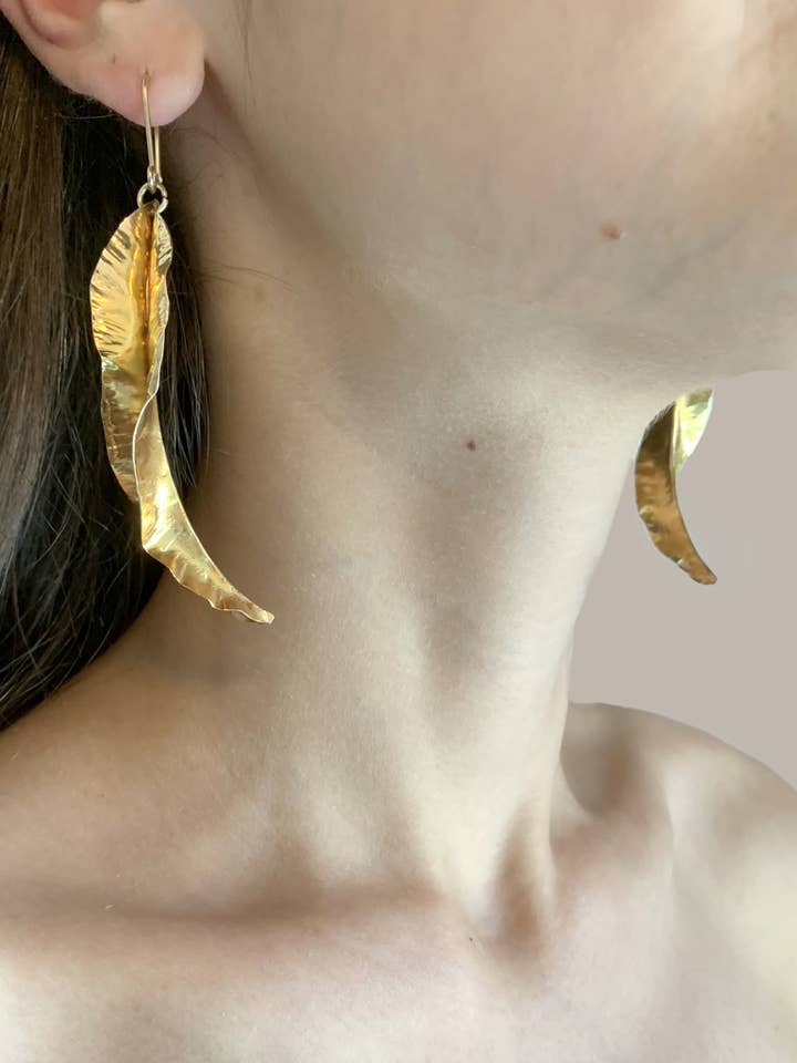 "Eucalyptus" Ohrringe für den Großhandel von Erica Magliano