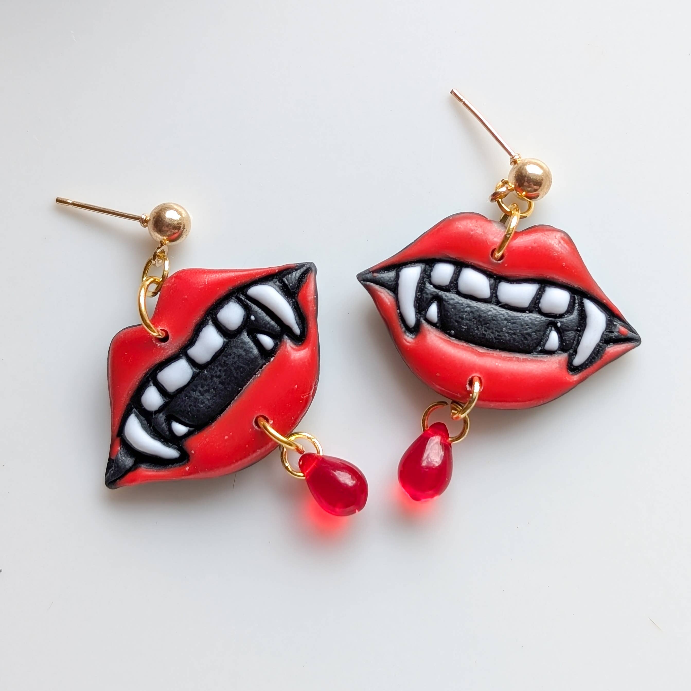 Luxe Trauma - Wholesale Stud/Post Earrings - Vampire fangs earrings studs fall earring jewelry fang0
