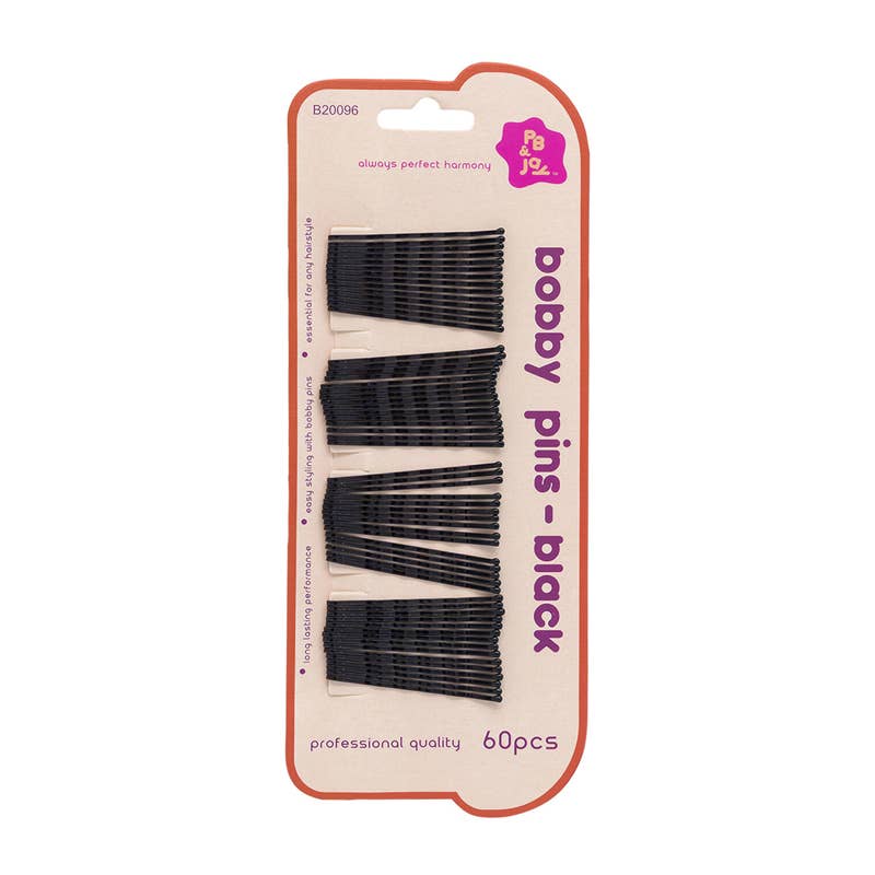Deluxe Import Trading - Wholesale Bobby Pin - Women's - PB & Jay Bobby Pins 60pcs Black0