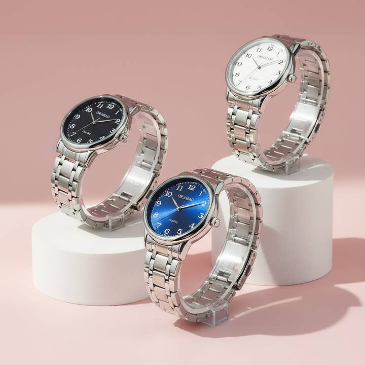 Arya Jewellery Wholesale – wholesale Armbandsur - Herr – Herrklocka med klassisk rund urtavla och kvartsurverk2