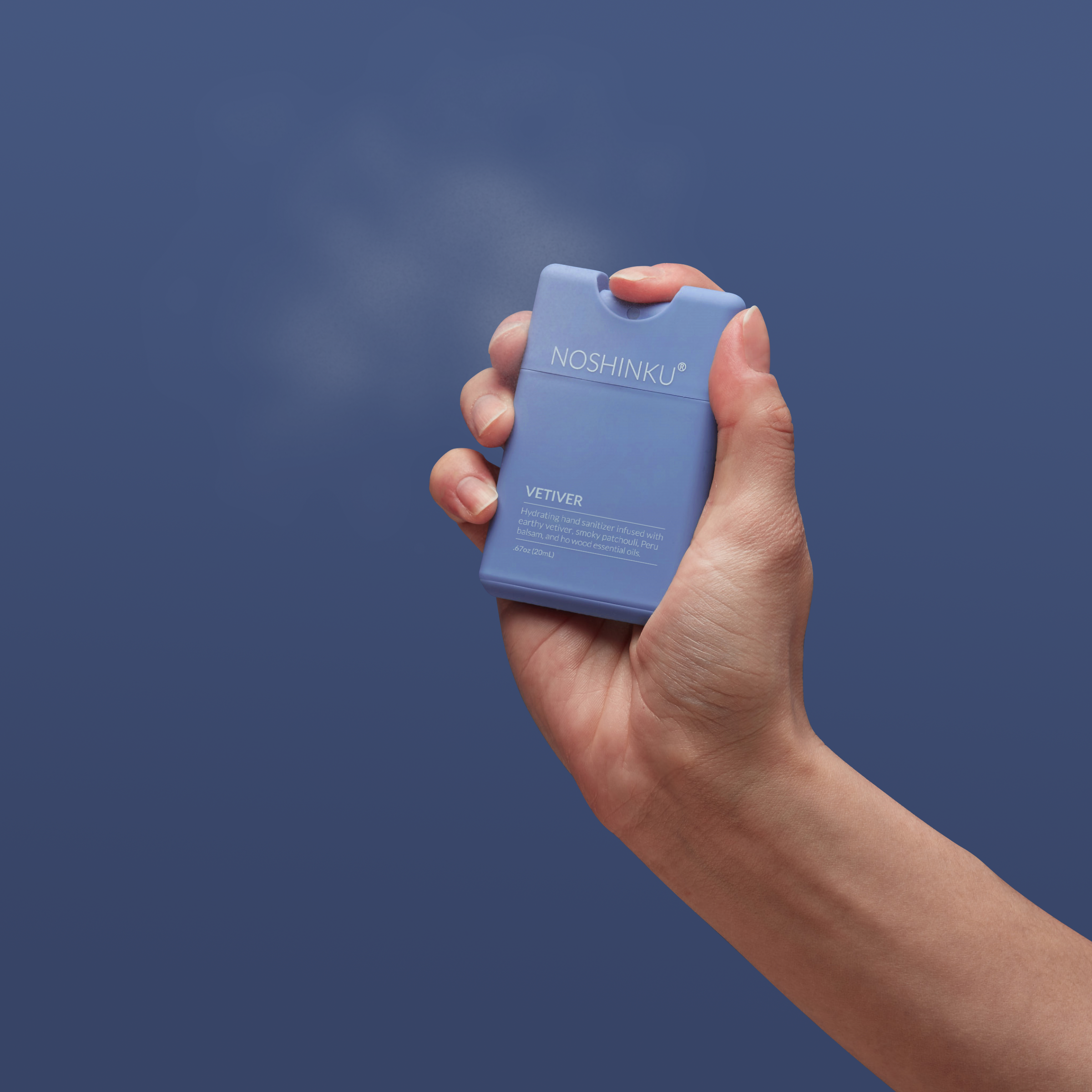 Noshinku - Wholesale Hand sanitiser - Refillable Vetiver Patchouli Hydrating Pocket Hand Sanitizer3